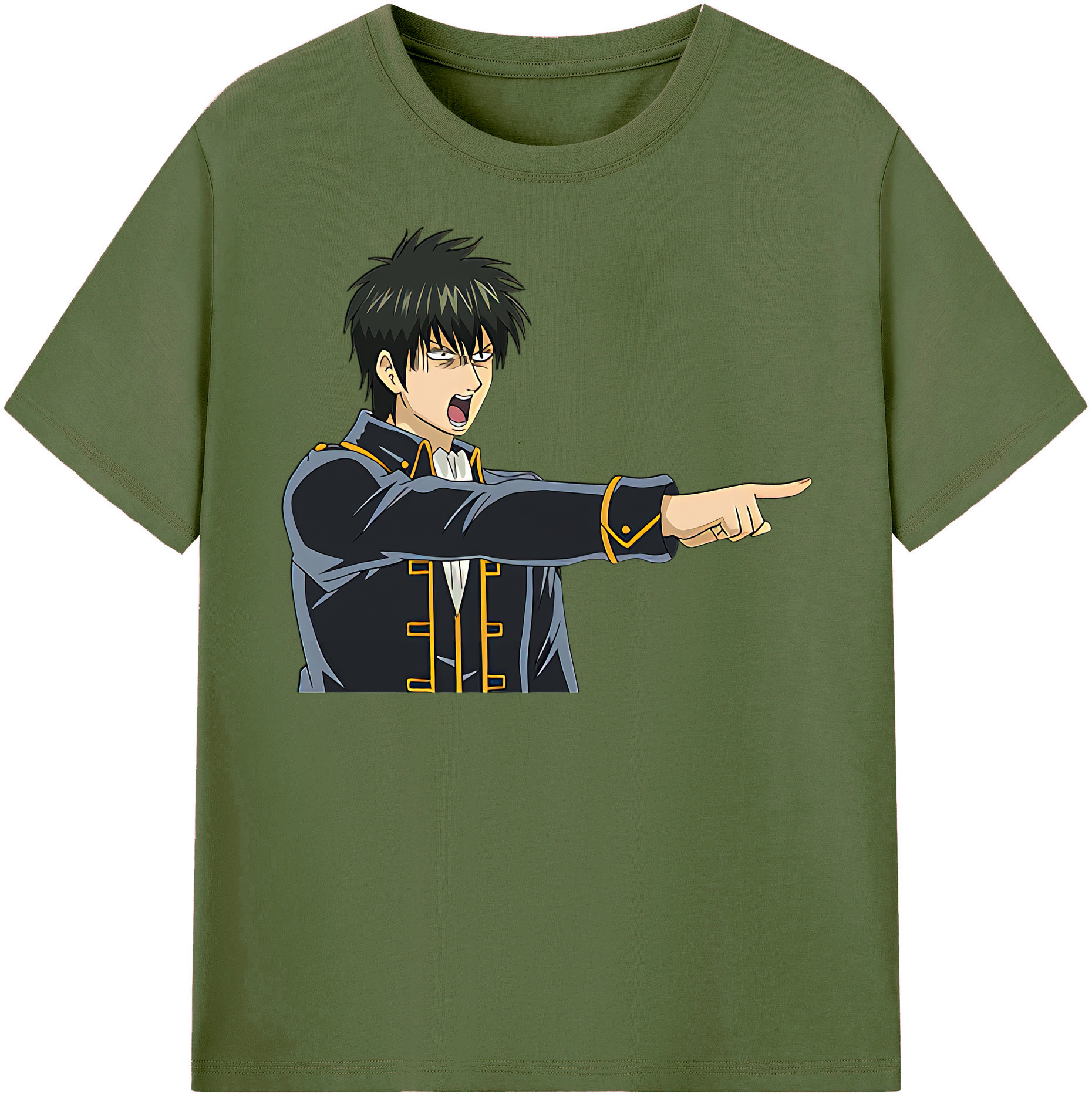 （画像用） ぎんたま 坂田銀時（さかたぎんとき） 神楽 志村新八（しむら しんぱち） GINTAMA Sakata Gintoki Kagura Shimura Shinpachi 綿100％半袖Tシャツ（フロントプリント）